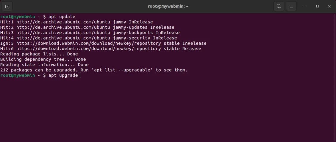 command update