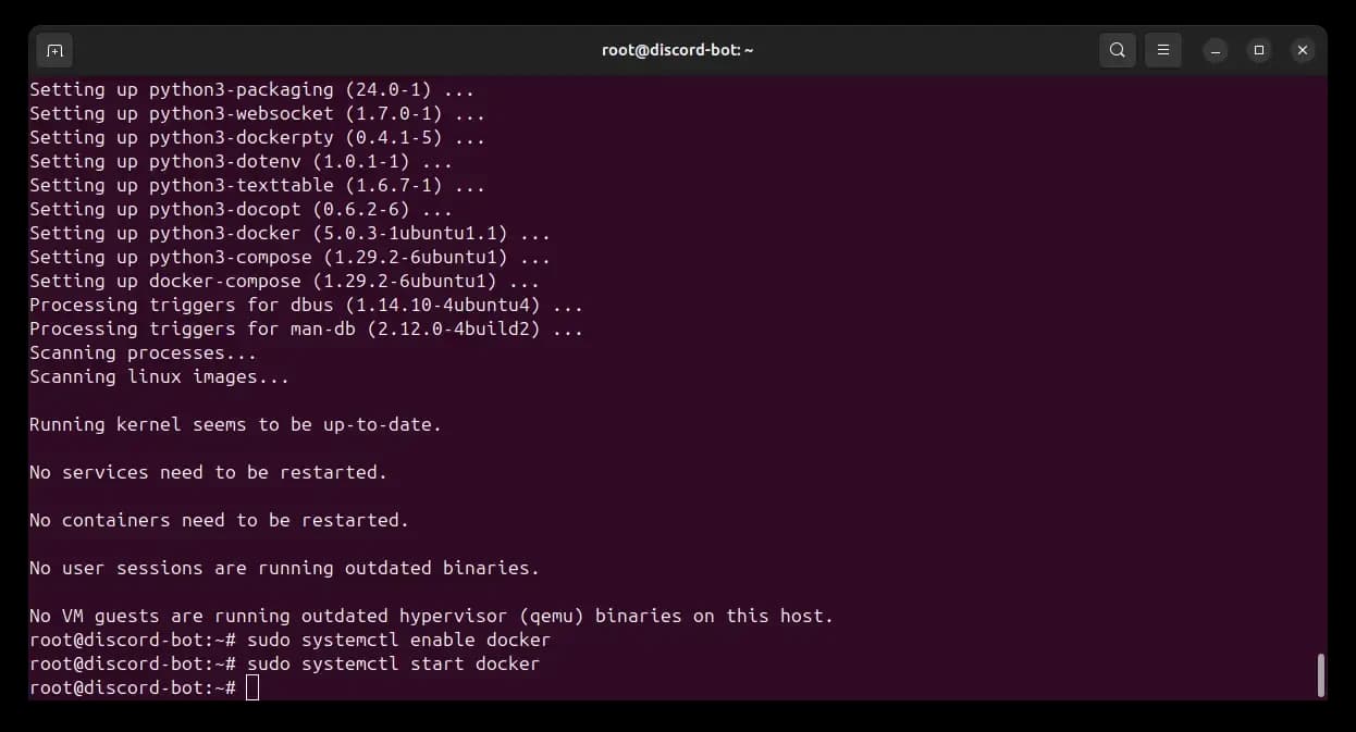 enable docker