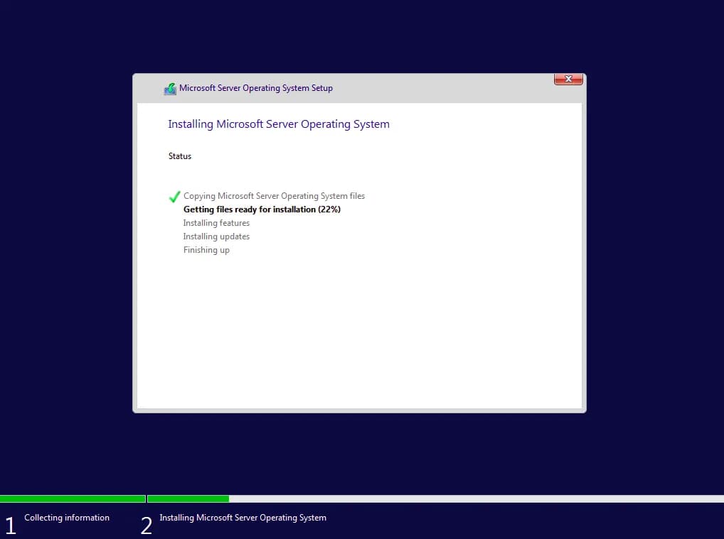 installation process