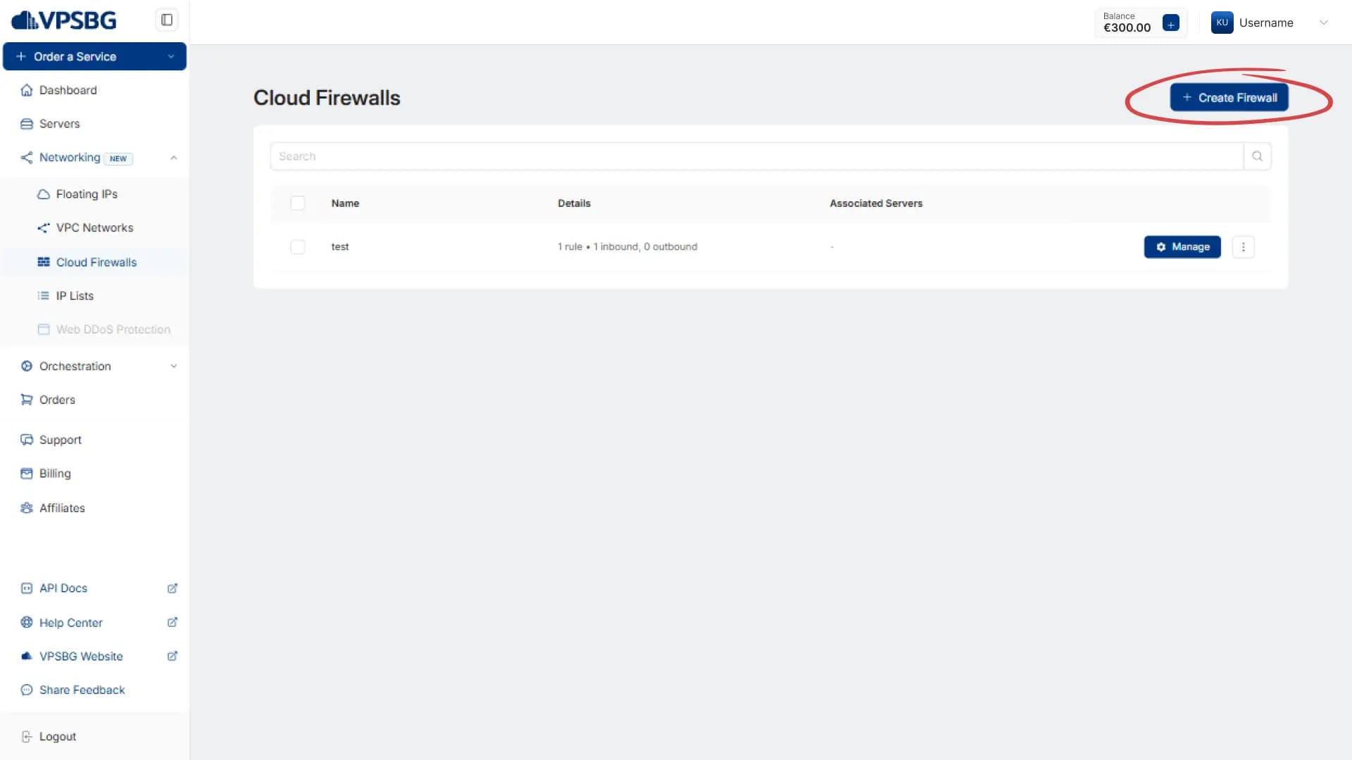 create firewall