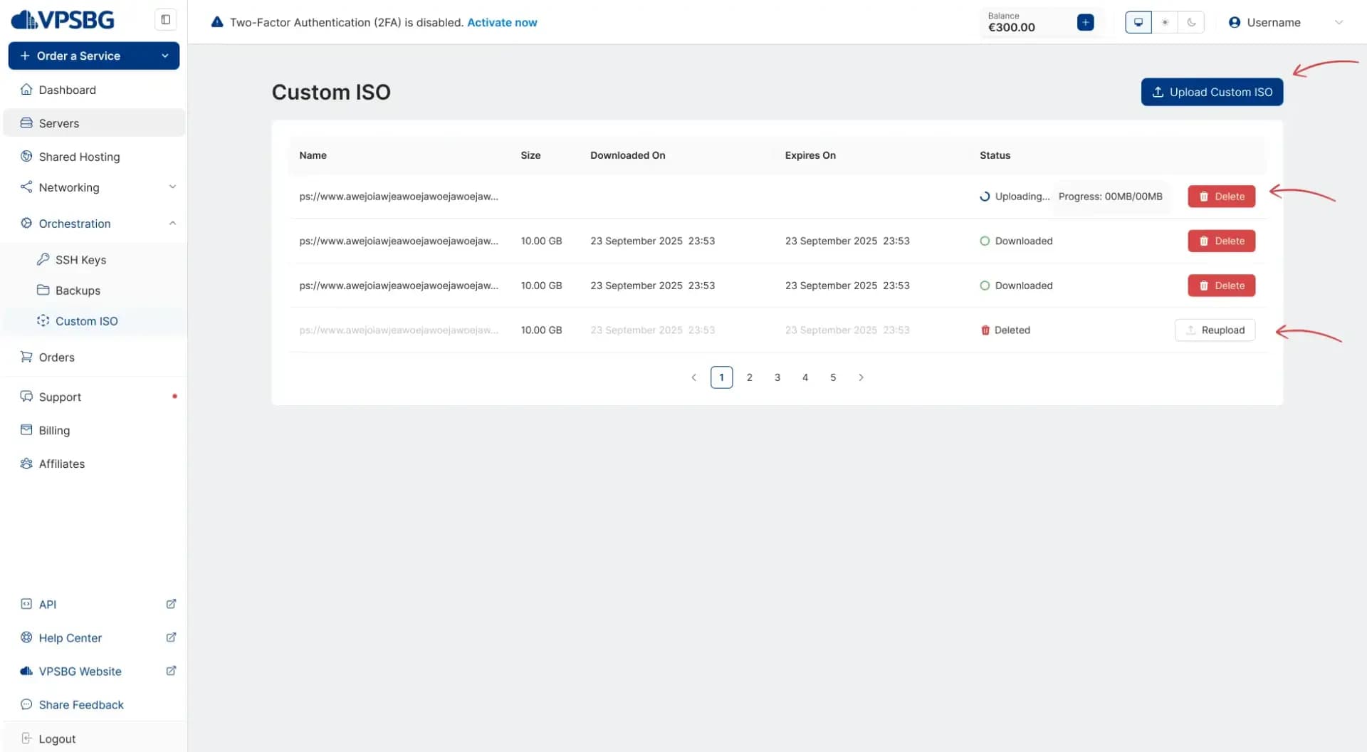 custom iso actions