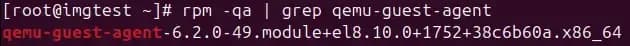 command output