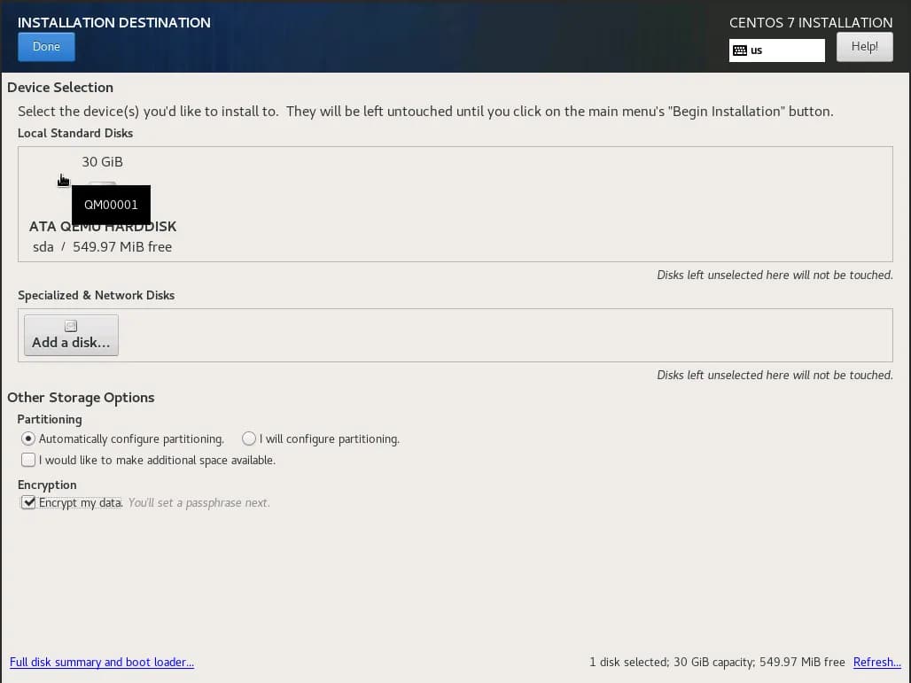 install destination