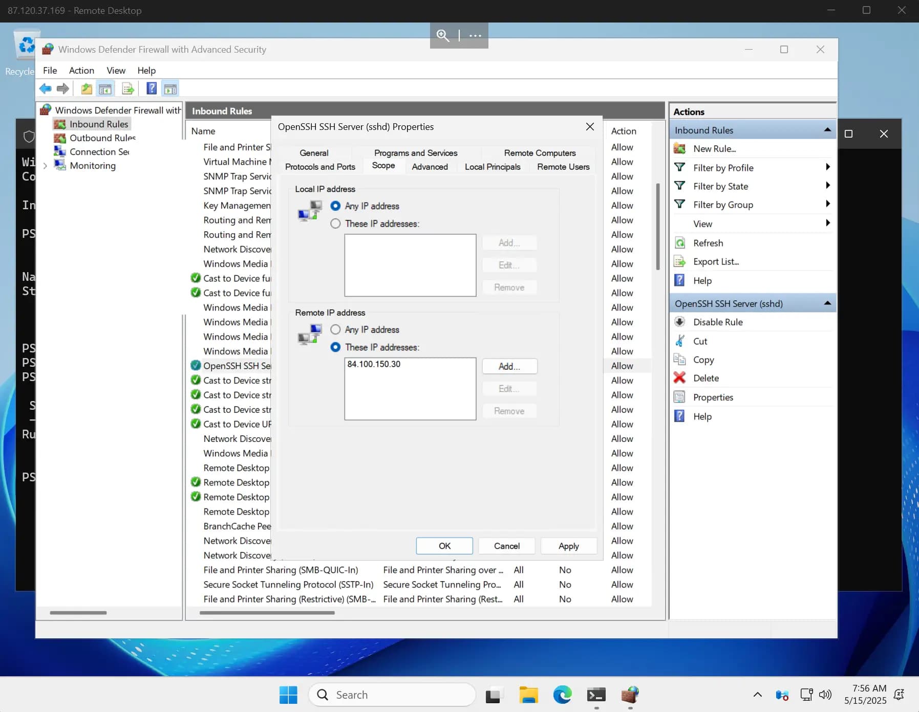 whitelist ips