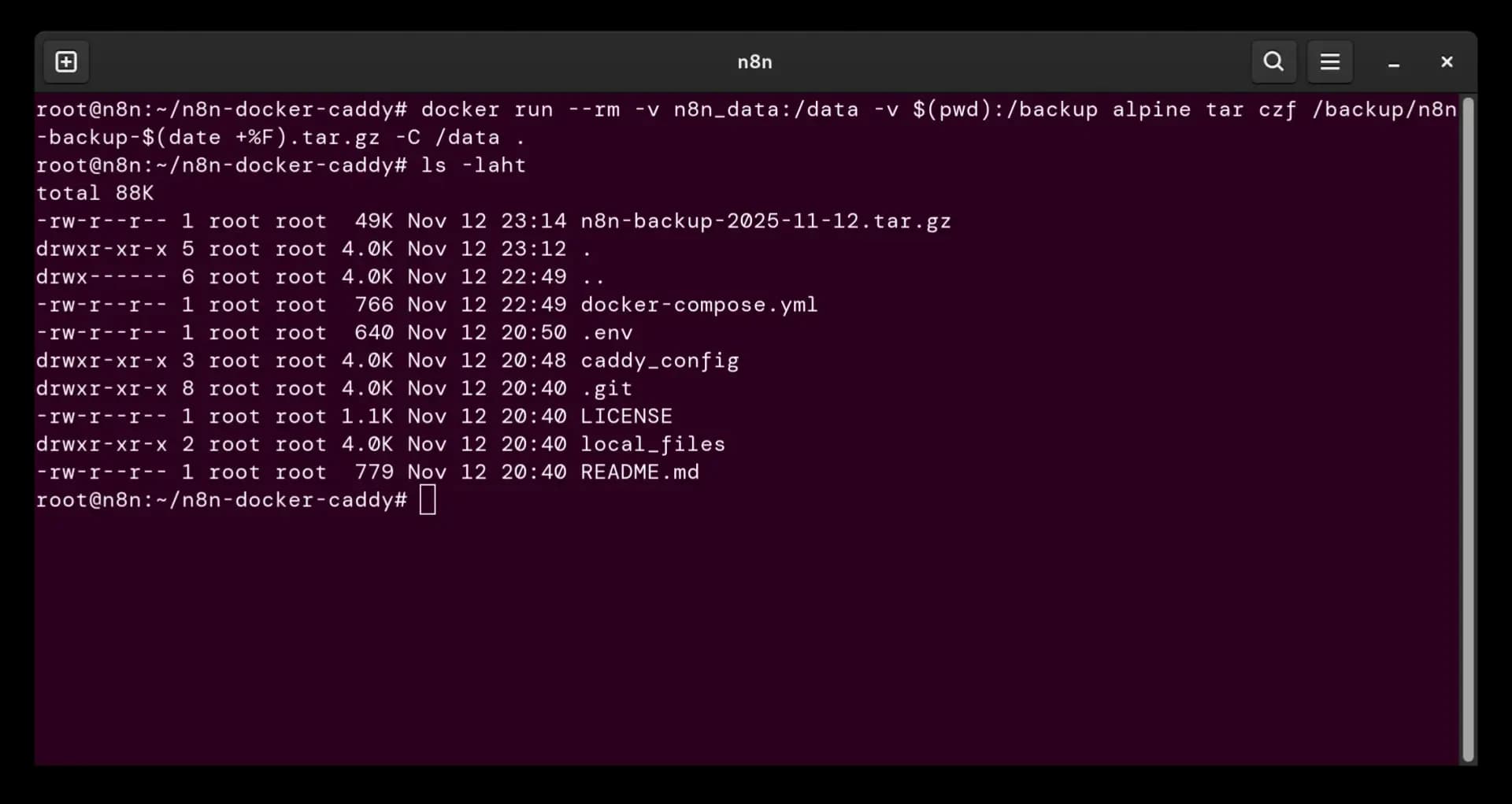 docker backup