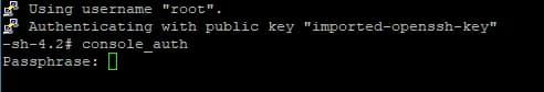 enter your passphrase
