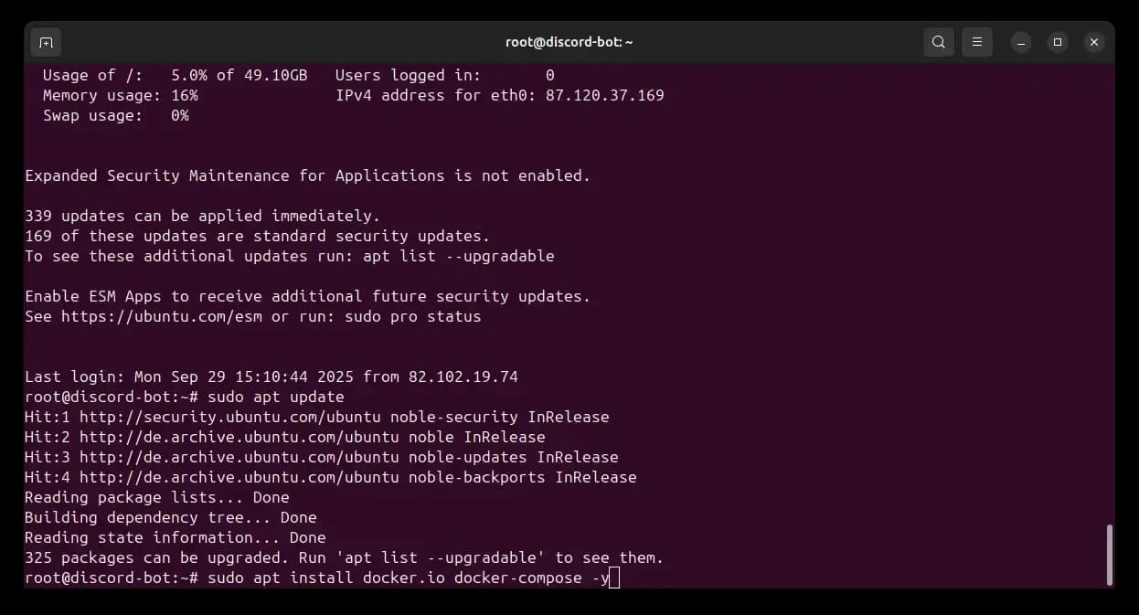 install docker