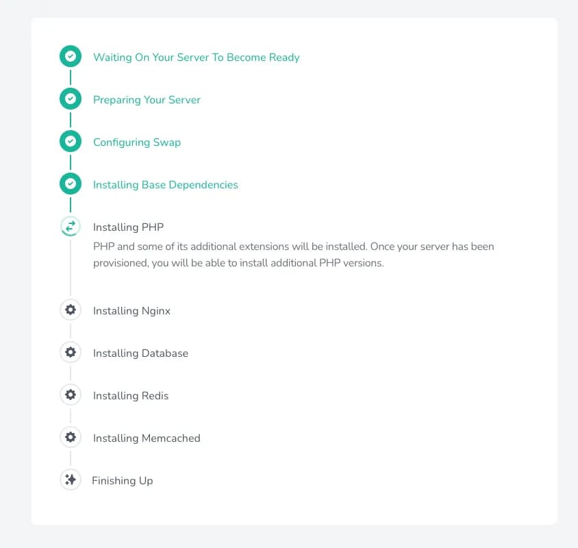 monitor the installation process