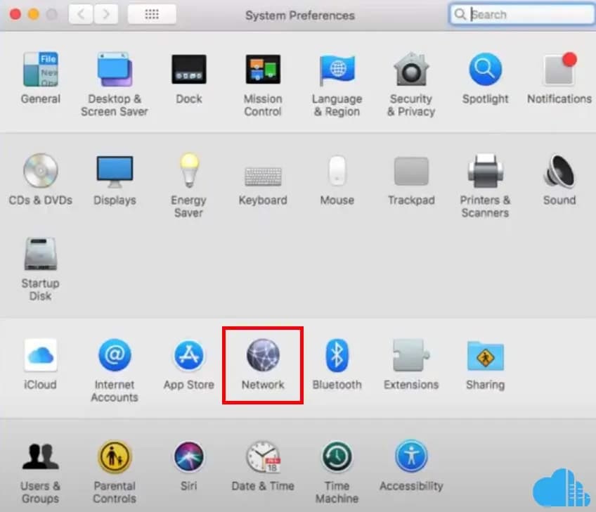 open up system preferences
