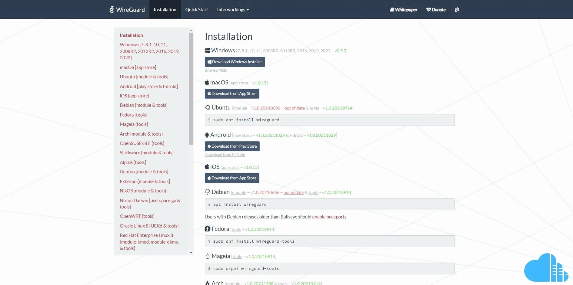 download the WireGuard client for your desktop