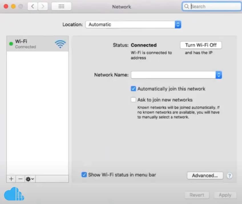 navigate to your network menu