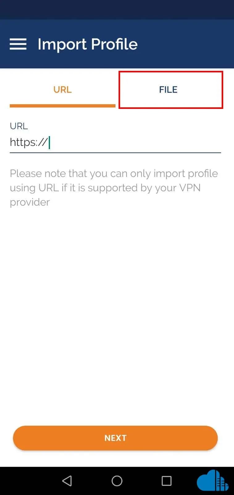 open the application and click on file