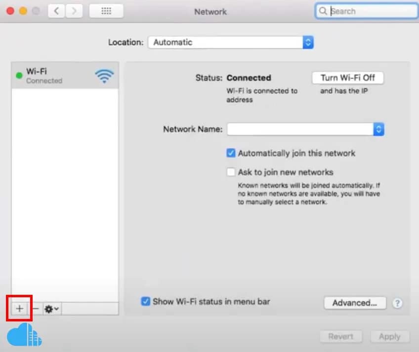 click on the plus sign to add a new connection