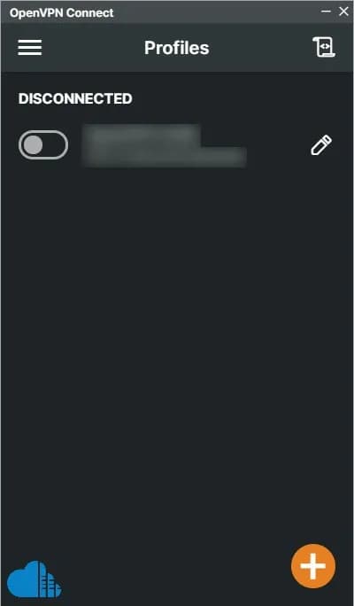 click the switch button to toggle the connection