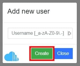 creating a new user