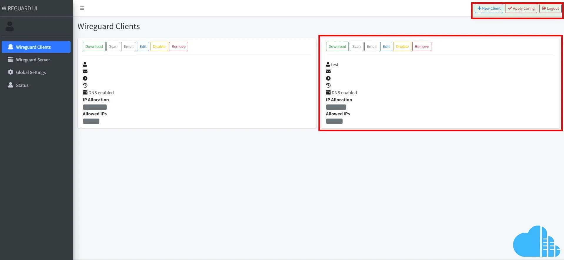 successfully creating a new user profile