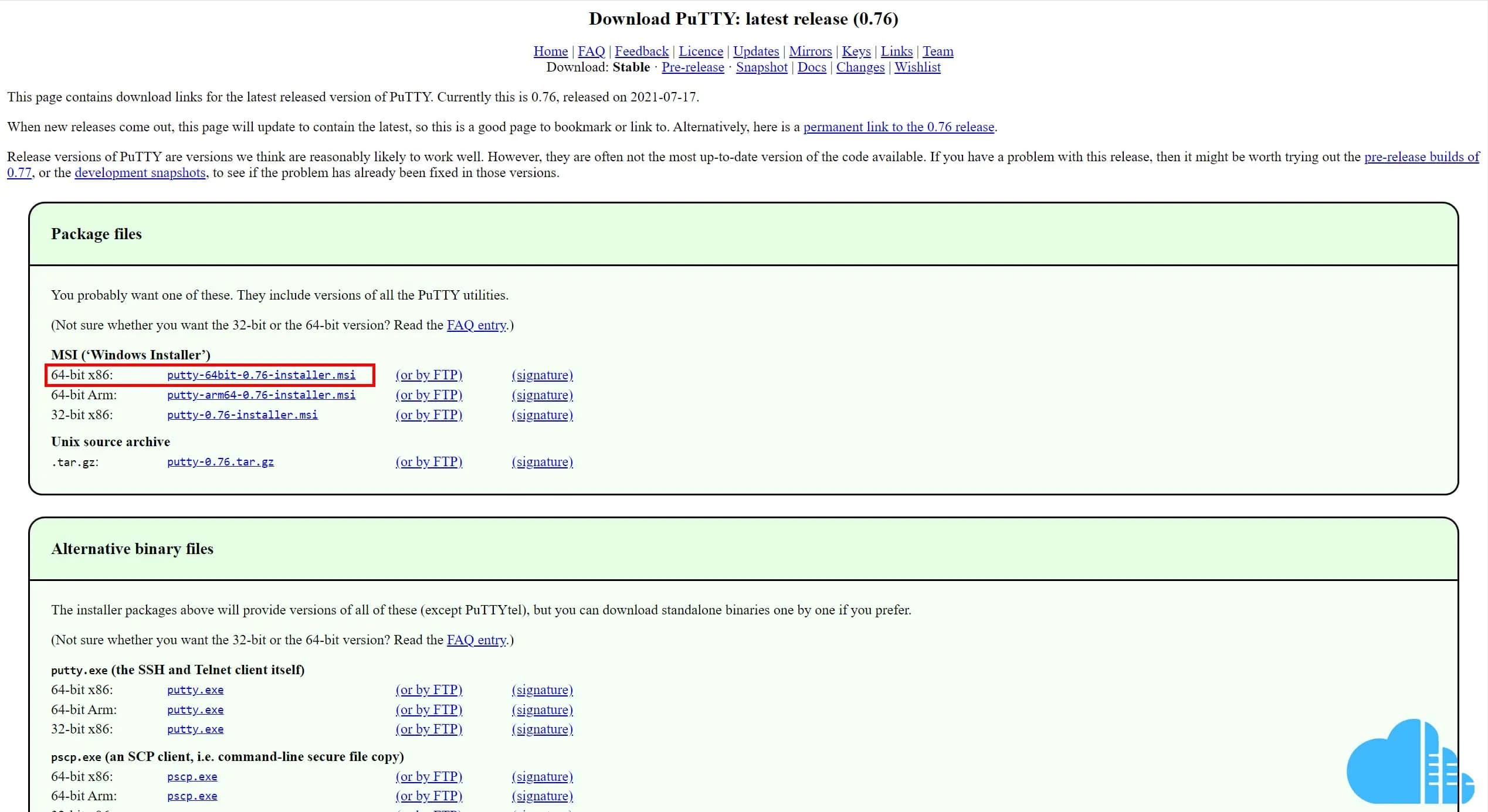 download the SSH client