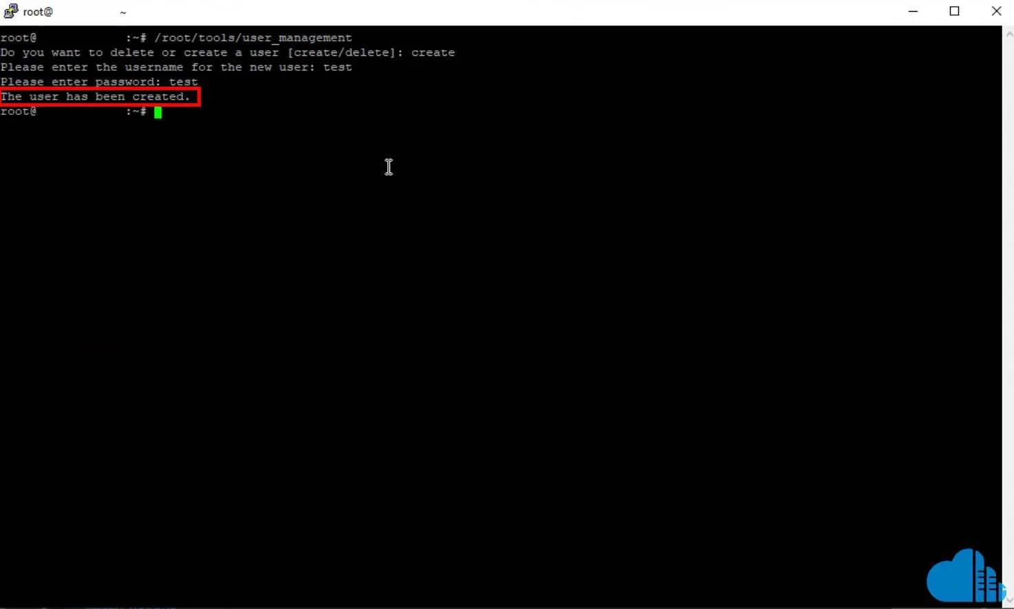 successfully created user profile
