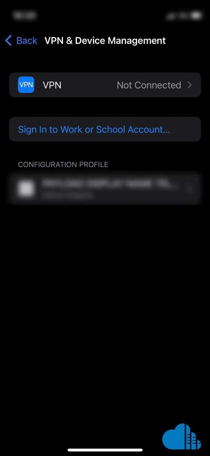 vpn management page