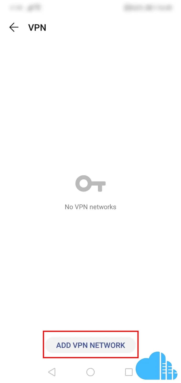 you will arrive at the vpn connections page